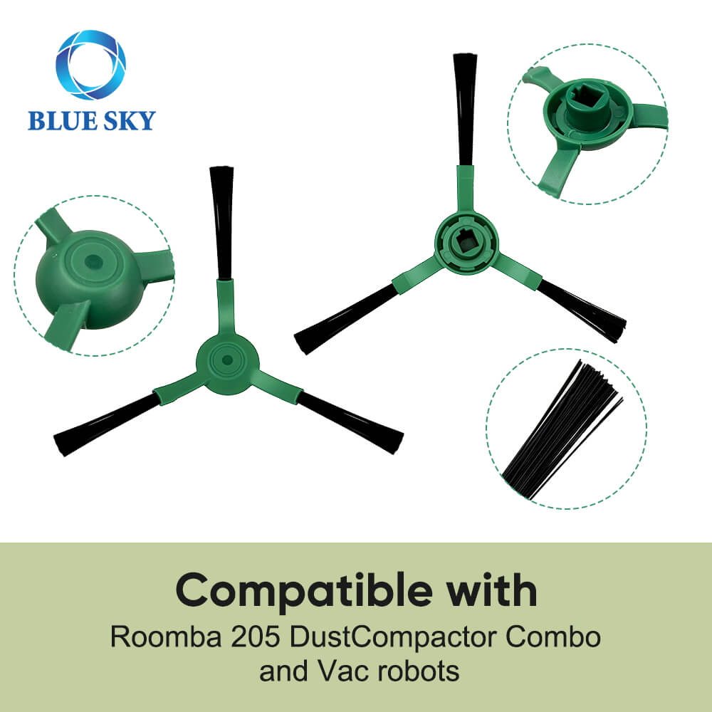 Details of Robot Vacuum Parts, Side Brush for IRobots Roombas Series 205 로봇 진공 부품 세부 정보, IRobots Roombas 시리즈 205용 사이드 브러시