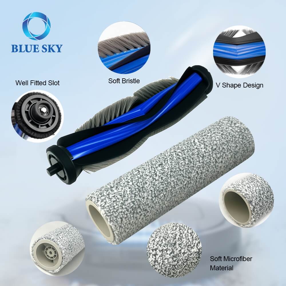 Details of Main Brush for Ecovacs Deebot T80 Omni T80 Robotic Vacuum Cleaner Ecovacs용 메인 브러시 세부 사항 Deebot