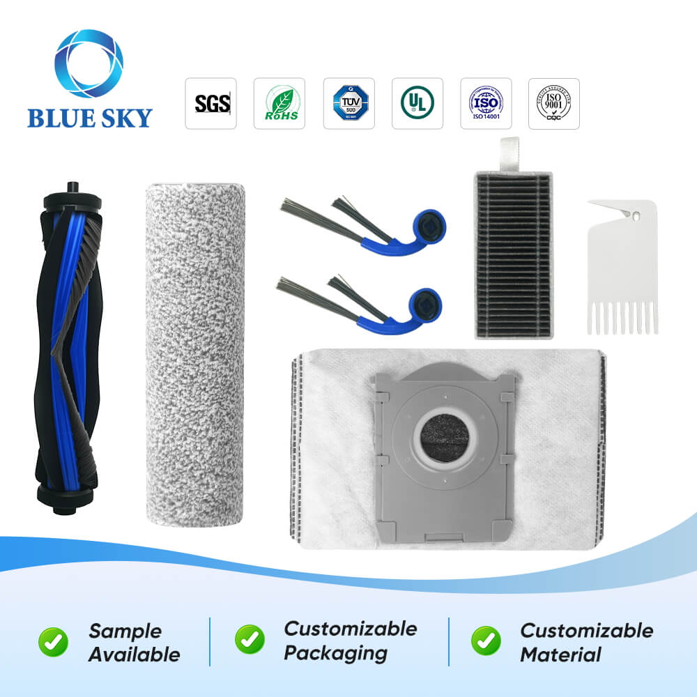 HEPA Filter, Main Brush, Side Brushes, Dust Bag for Ecovacs Deebot T80 Omni T80 Robotic Vacuum Cleaner HEPA 필터, 메인 브러시, 사이드 브러시, Ecovacs용 먼지 봉투 Deebot T80 Omni T80 로봇식 진공 청소기