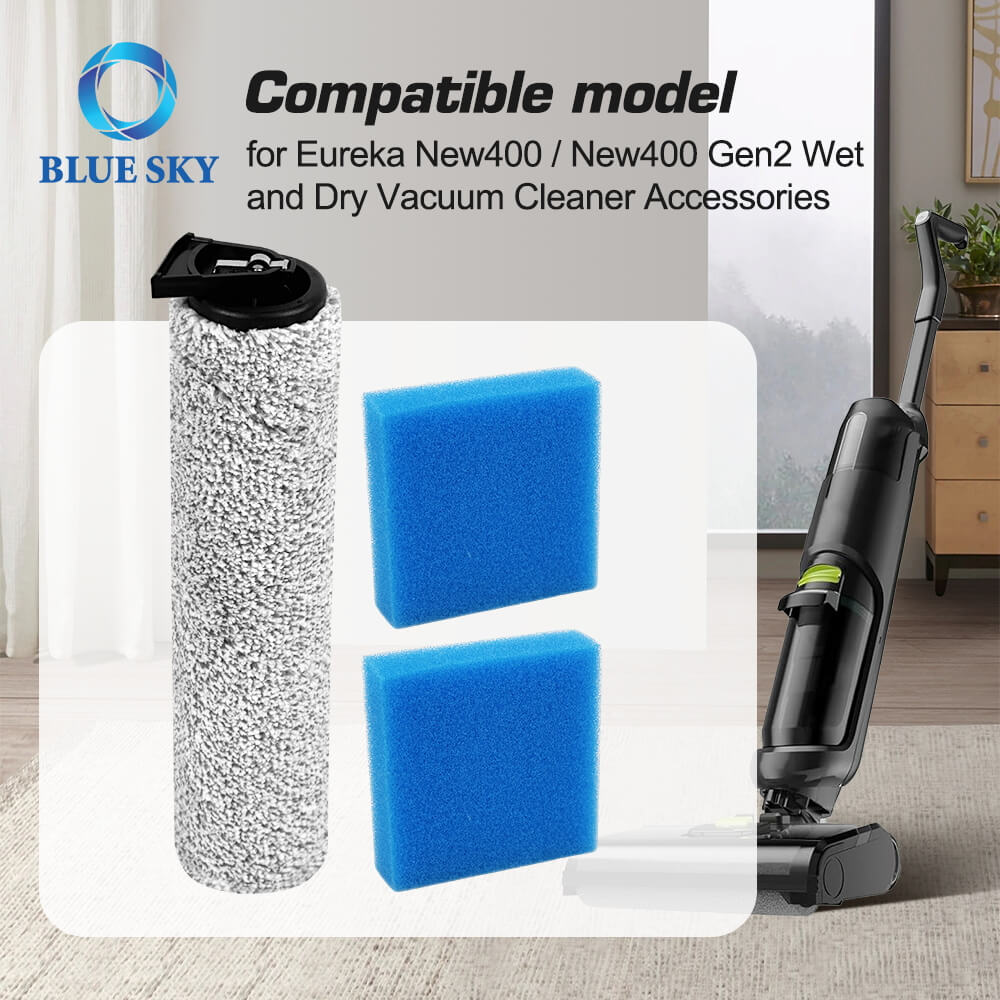 Brush Roll and Filter Replacement for Eureka New400 Vacuum Cleaner Eureka New400 진공 청소기용 브러시 롤 및 필터 교체