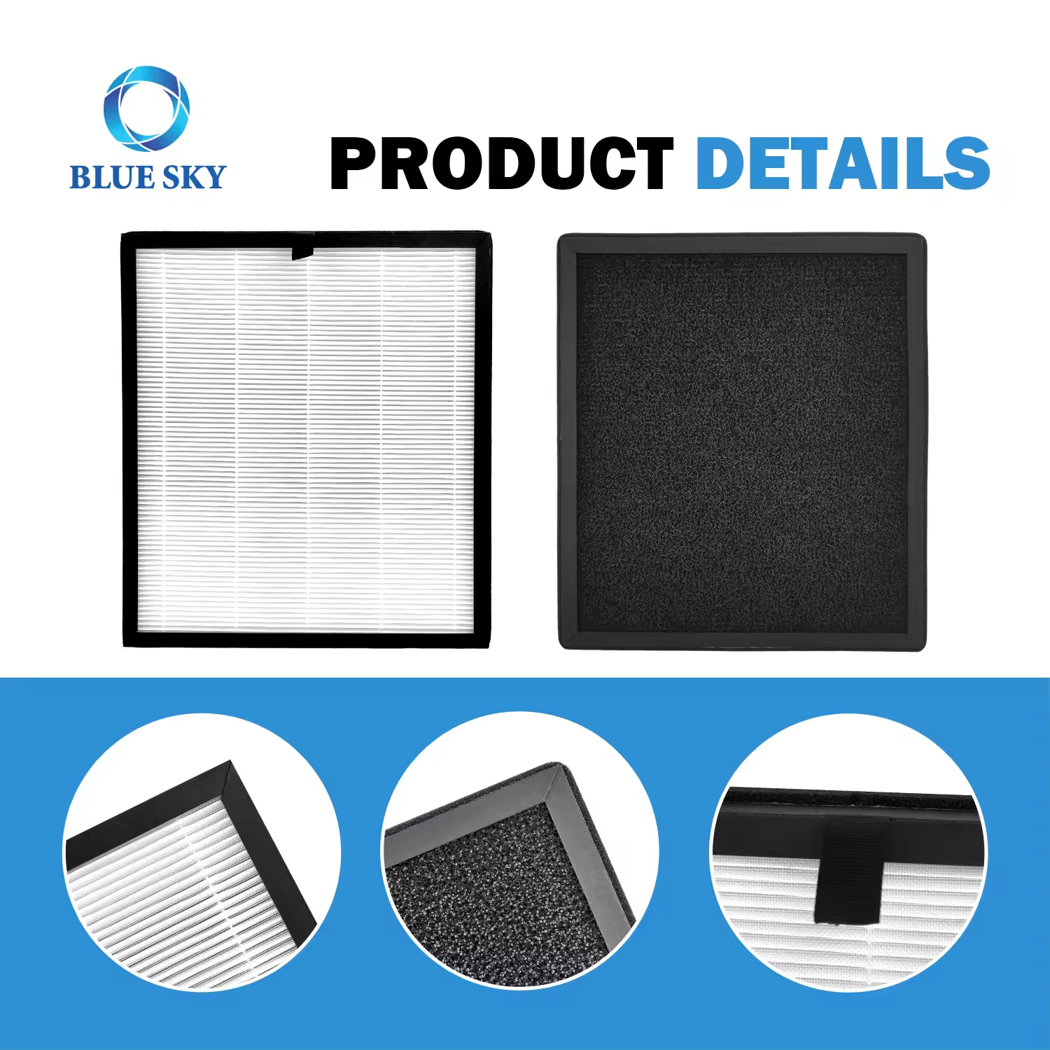 Details of 3-in-1 True HEPA Activated Carbon Replacement Filter HAP603 Compatible with ECOSELF HAP603 3-in-1 True HEPA 활성탄 교체 필터 HAP603 세부 정보 ECOSELF HAP603과 호환 가능