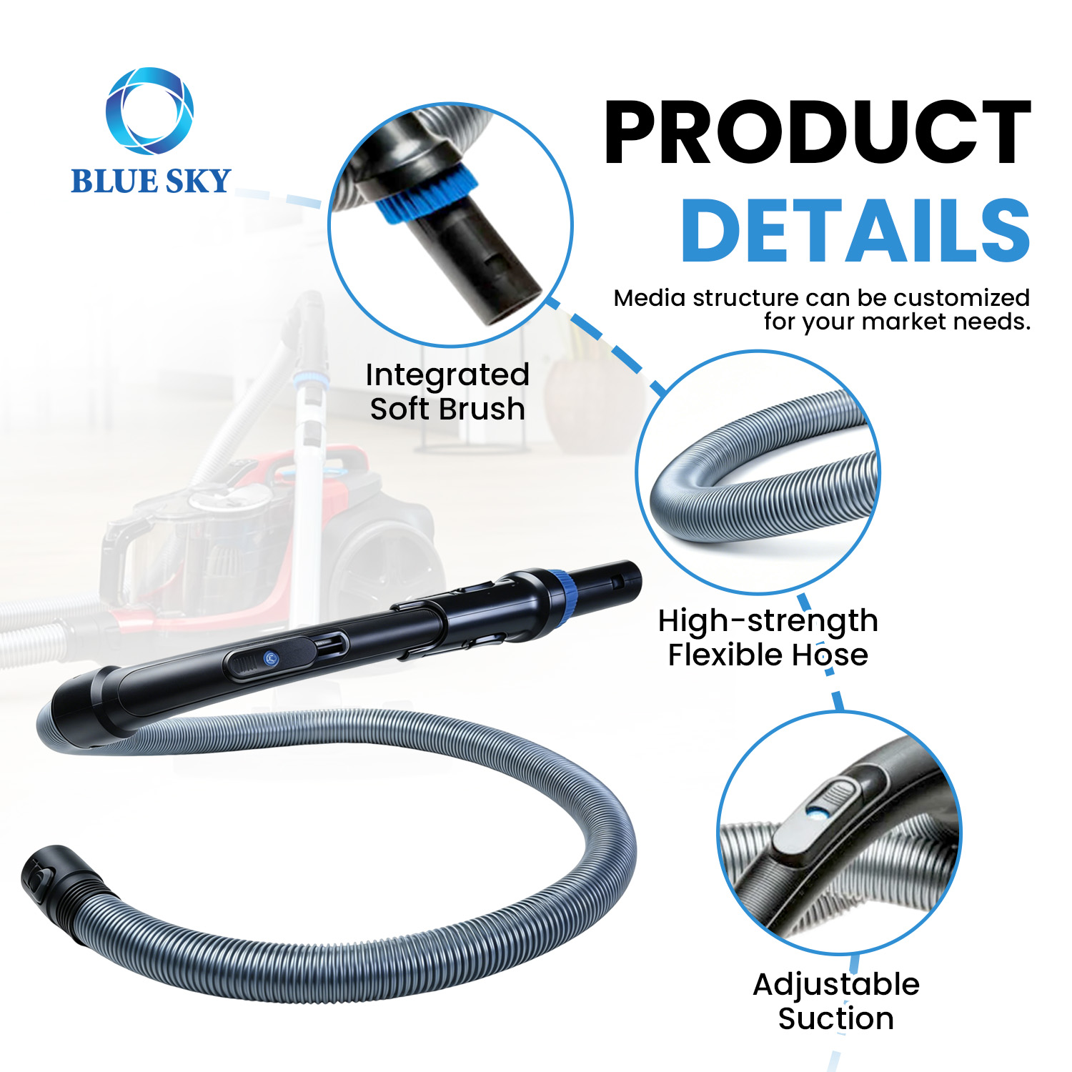 FC9078 FC9330 FC9331 FC9332 FC9350 용 핸들 커넥터 교체 용 진공 청소기 호스