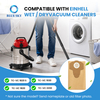 Einhells BT-VC 1250 S 및 INOX 1250/1 진공에 적합한 15/20L 교체 용지 먼지 필터 백 맞춤형 사용 가능