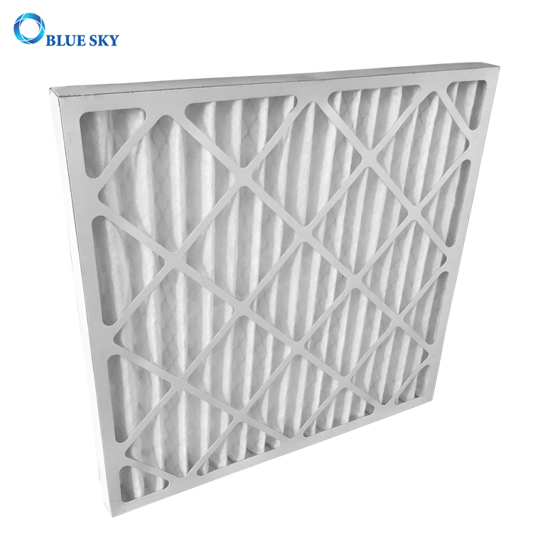 24x24x2 인치 Merv 6 주름형 AC 전기로 HVAC 공기 필터