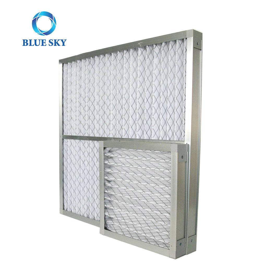 공장 직접 판매 G4 알루미늄 합금 프레임 패널 기본 접는 공기 필터 중앙 에어컨 용 HVAC 공기 필터