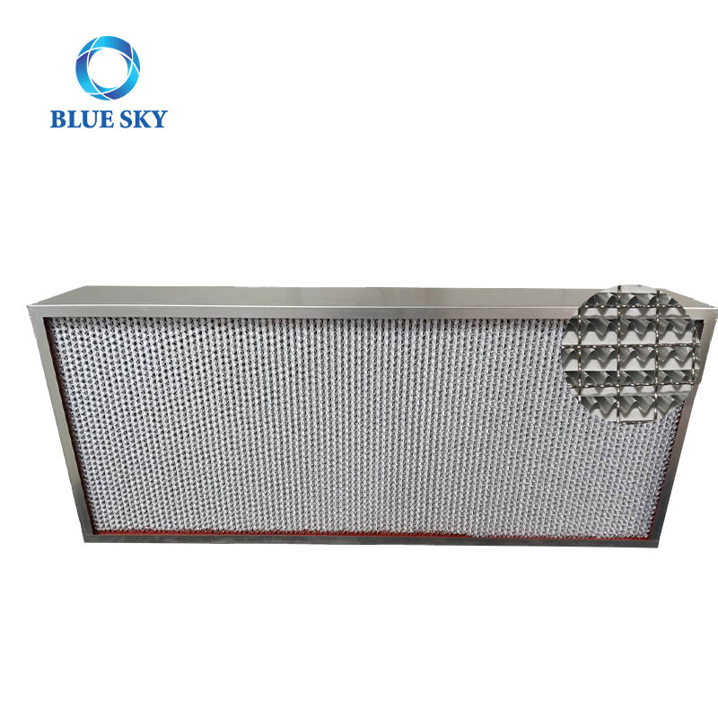 스테인레스 스틸 고온 방지 HEPA 필터 HVAC 공기 필터