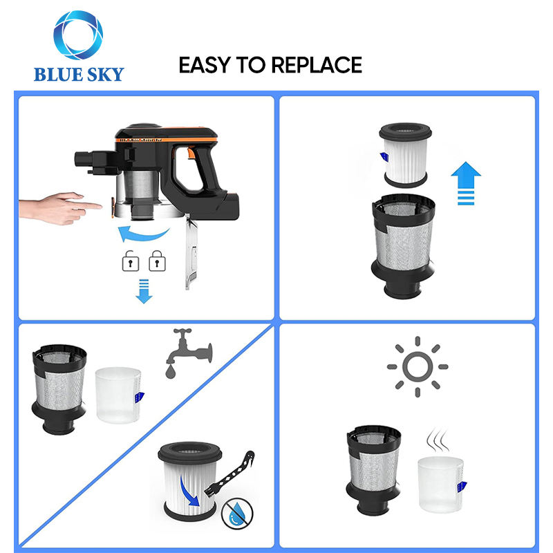 분리형 및 교체형 진공 청소기 HEPA 필터(메시 액세서리 포함) INSE S6T S6P Pro N5S 무선 진공 청소기에 적합
