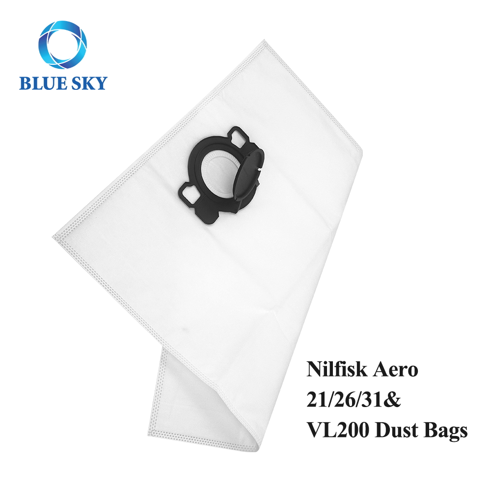 212632 & VL200 고품질 비 천명 먼지 가방 107419590 Nilfisk Aero 21-01 및 26-21 진공 청소기와 호환됩니다.
