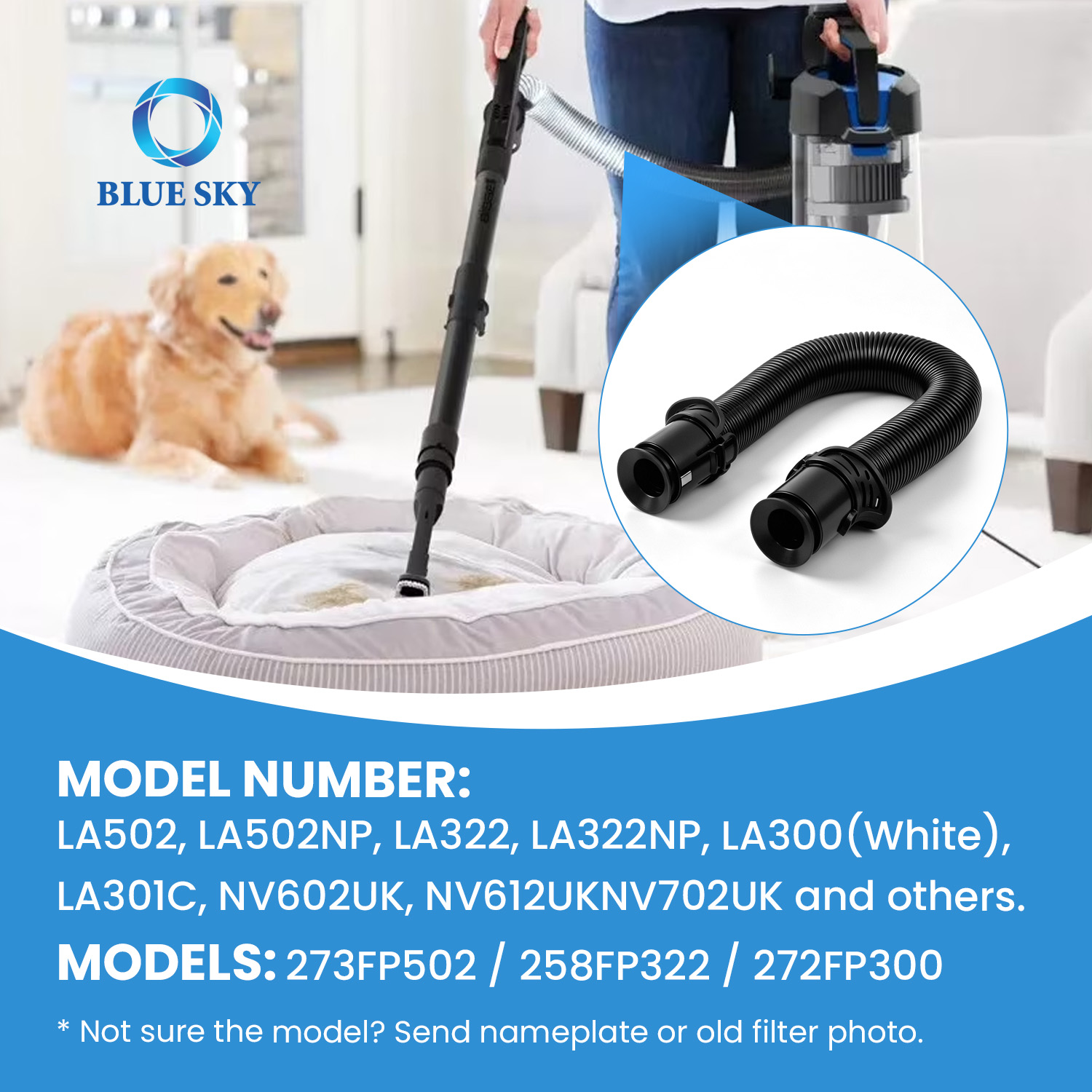  105FP900 상어와 호환되는 교체용 진공 호스 DuoClean 리프트 어웨이 LA455 LA700 UV900 UV950 