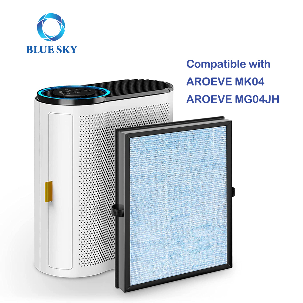 AROEVE MK04 MG04JH 공기 청정기 클리너 부품과 호환되는 교체용 H13 고효율 HEPA 필터