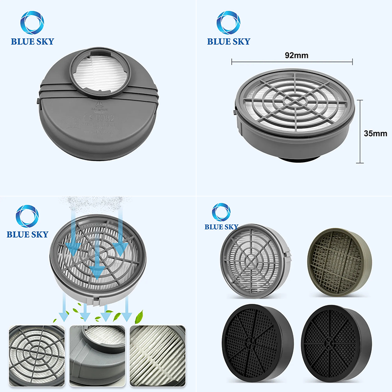 제조업체 맞춤형 OEM ODM 의료 등급 HEPA 필터 산업용 호흡기 필터 