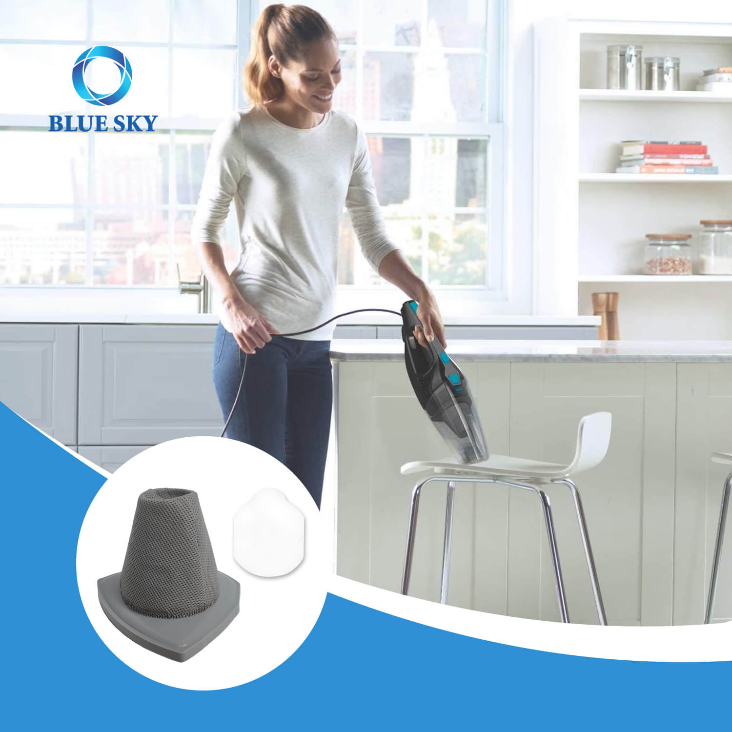 유레카 스틱 진공 NES215A, NES210, 진공 청소기 부품에 대한 B2B 진공 청소기 필터 교체