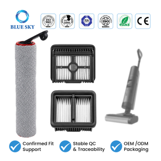 Dreames H12 Pro FlexReach H12 Pro FlexLite 습식 건식 진공 청소기와 호환되는 롤러 브러시 및 HEPA 필터 키트