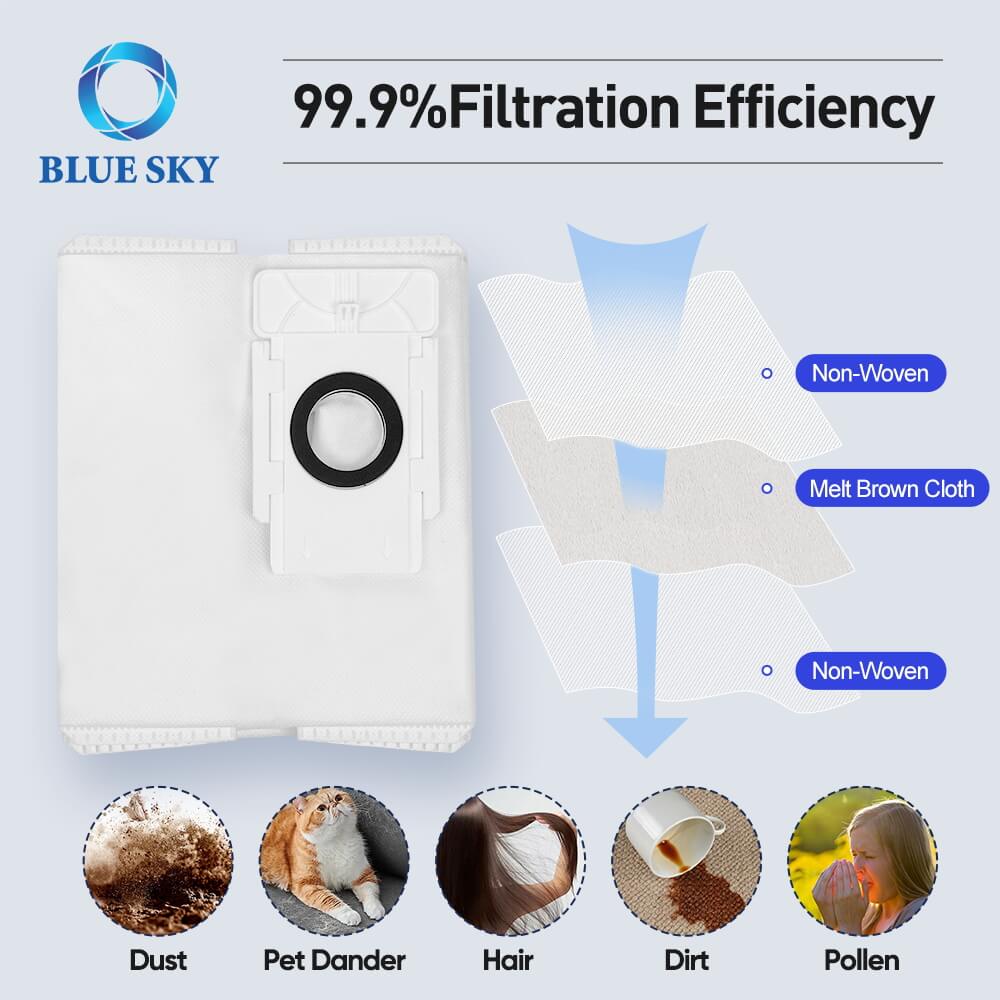 360 S8 / S8 Plus 로봇 진공 청소기와 호환되는 고품질 먼지 가방 교체