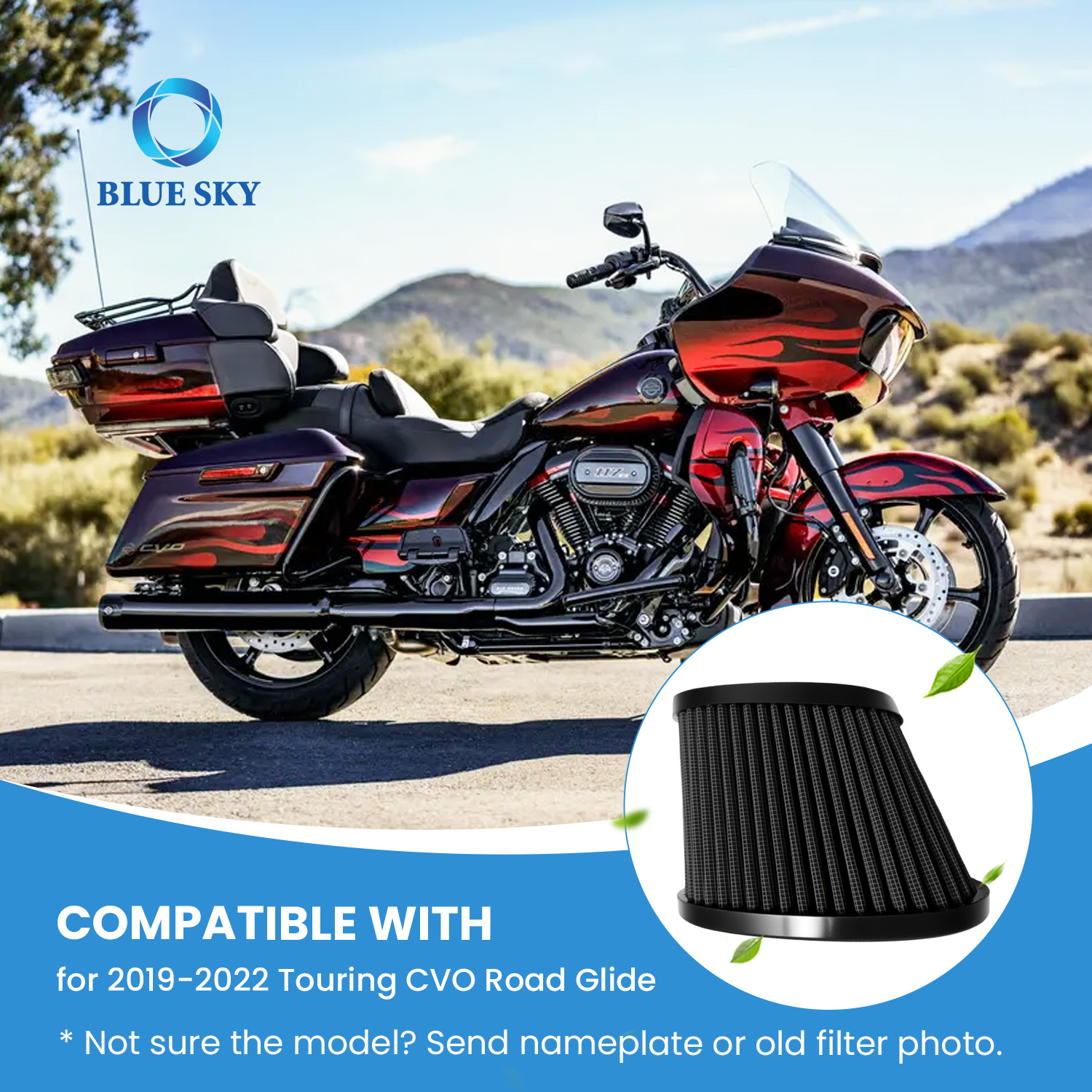 29400384 Harleys-Davidson Low Rider S ST 브레이크아웃 117 투어링 CVO 헤비 브리더 흡입구와 호환되는 에어 필터 요소