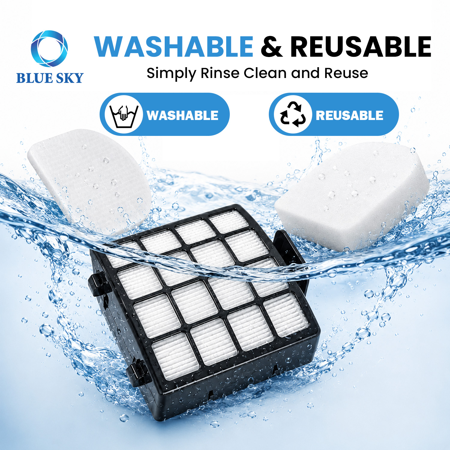 H12 HEPA 폼 및 펠트 교체 필터 키트는 Sharks PowerDetect AZ3900UK AZ3900UKT AZ3900UKTBK와 호환됩니다.