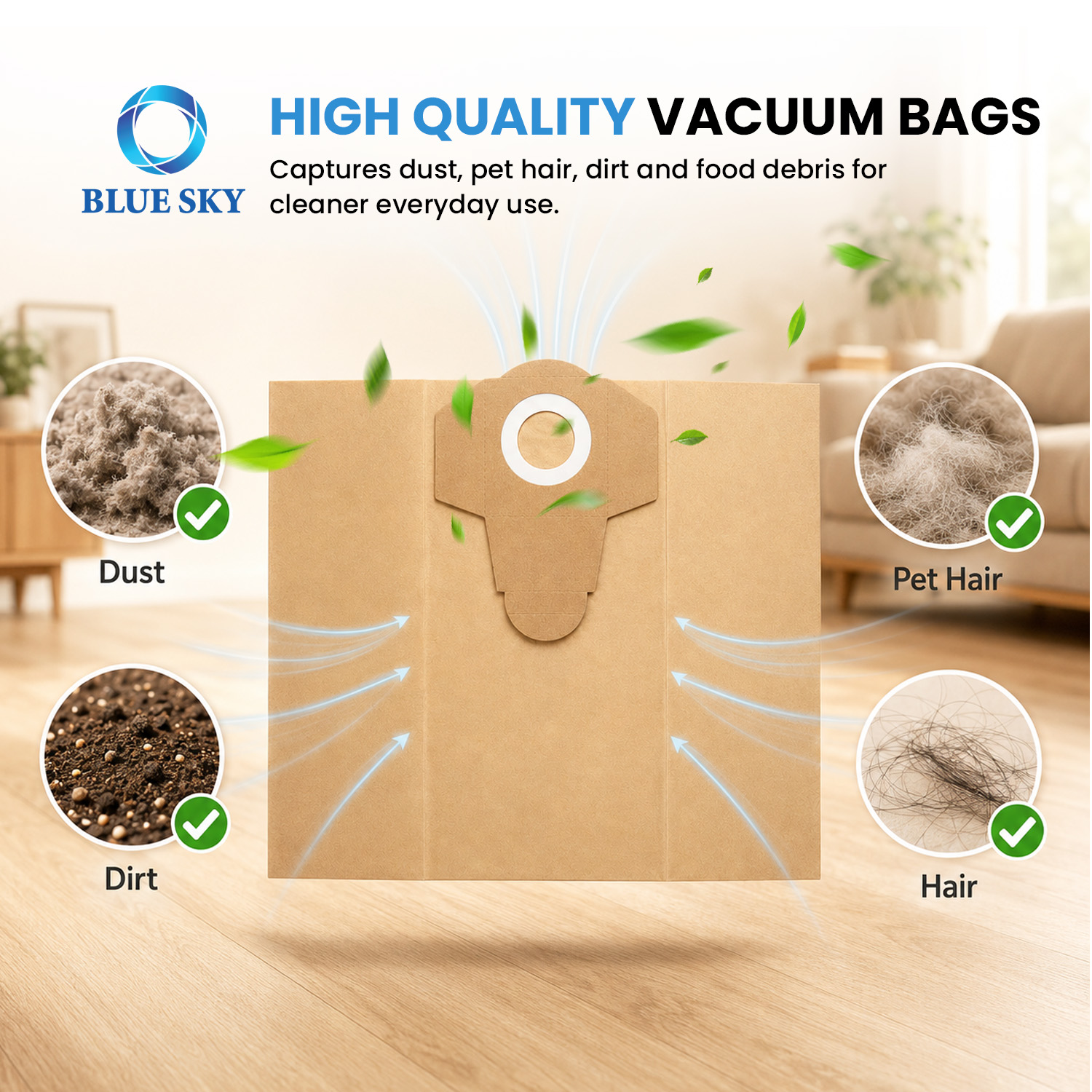 Einhells BT-VC 1250 S 및 INOX 1250/1 진공에 적합한 15/20L 교체 용지 먼지 필터 백 맞춤형 사용 가능