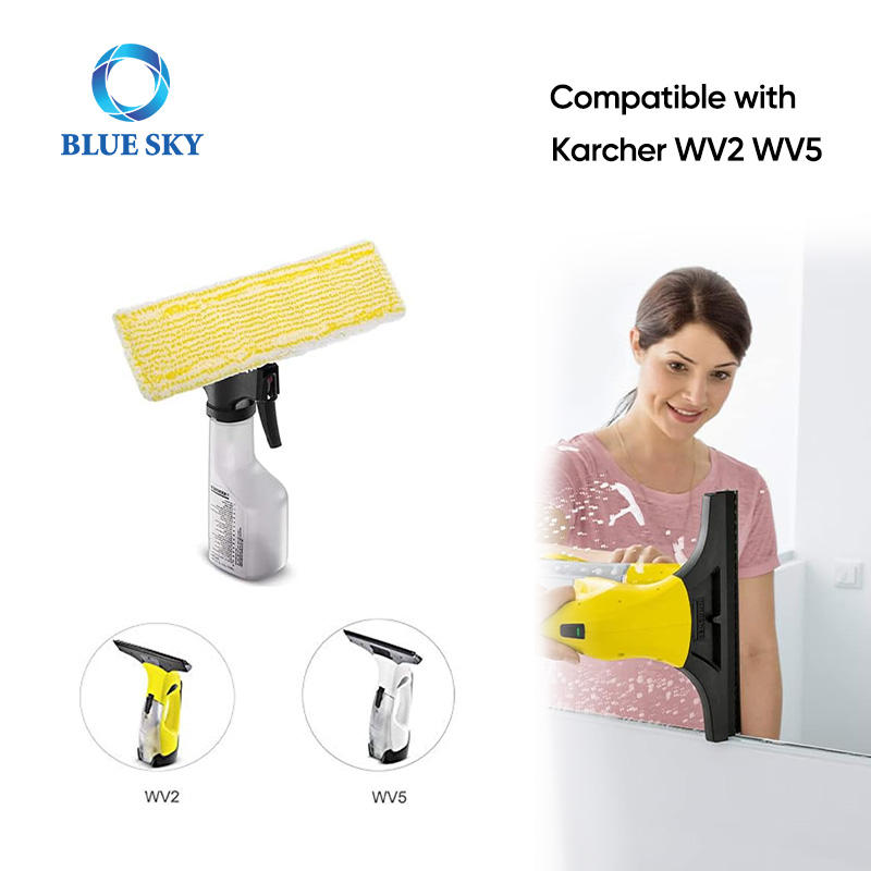 Karcher WV2 WV5 액세서리 용 교체 용 강력한 물 흡수 극세사 창 클리너 패드 천