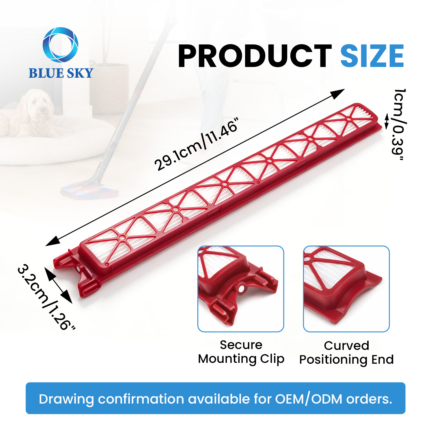 Dysons PencilVac Fluffycones 무선 진공 청소기 부품과 호환되는 SV50 FC 진공 필터