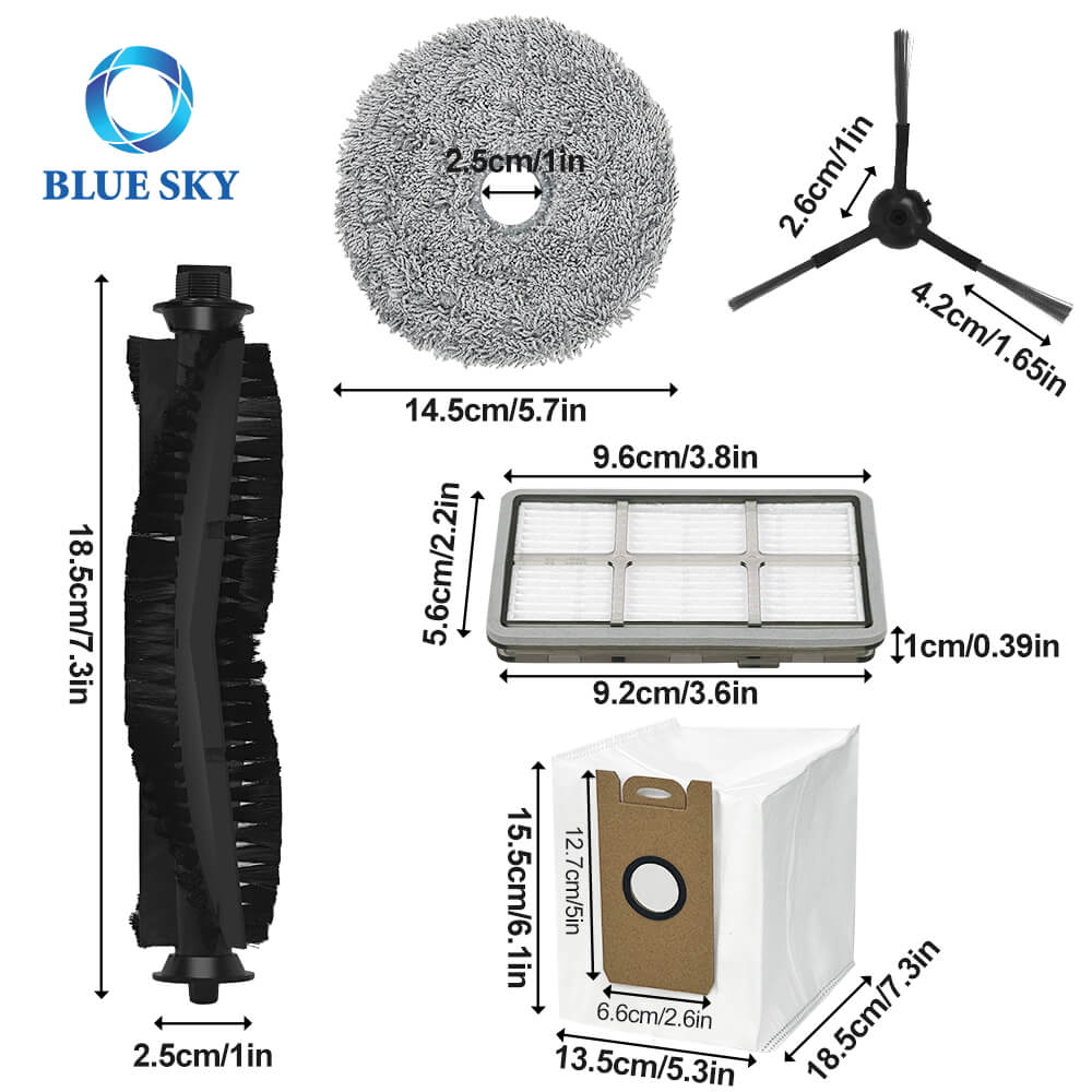 도매 로봇 진공 청소기 교체 부품 키트, Ultenic Proscenic MC1 MIE S1 Z8 S60 진공 청소기 B2B 소매 업체 공급 업체