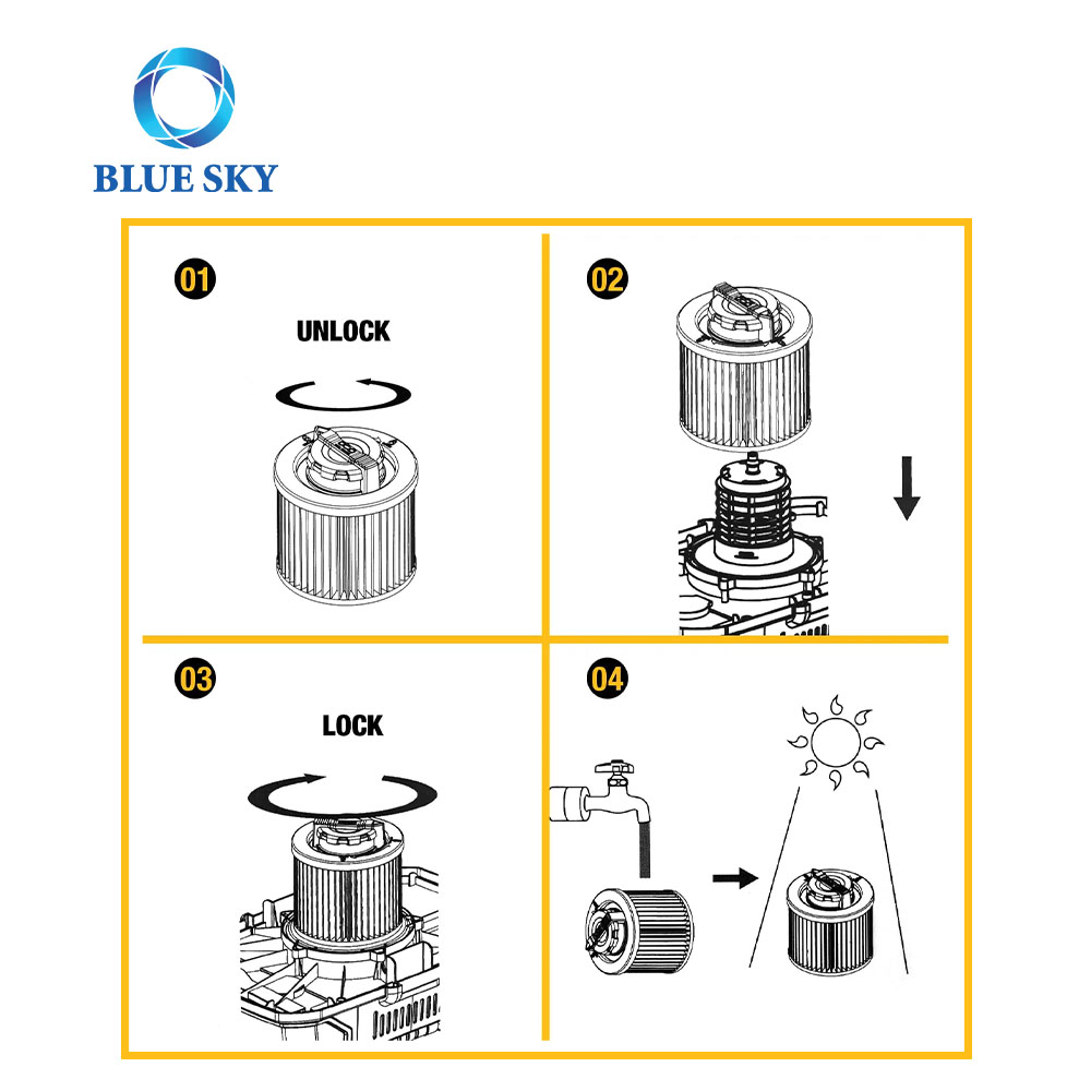 DeWalt DXVC4003 카트리지 필터는 DXV04T DXV05P DXV05S DXV08S와 호환되는 4갤런용 습식 건식 진공 청소기 구매
