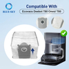 Ecovacs Deebot T80 Omni용 교체 부품 키트 – 메인 브러시 롤러, 사이드 브러시, 필터 및 먼지 봉투