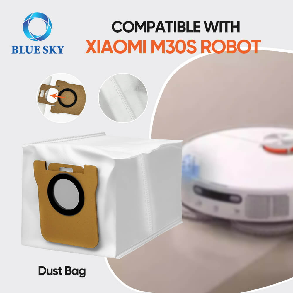Xiaomis Mijia M30S D103CN에 적합한 액세서리 로봇 진공, 진공 청소기 부품 Hepa 필터, 메인 브러시, 측면 브러시, 걸레 천, 먼지 가방