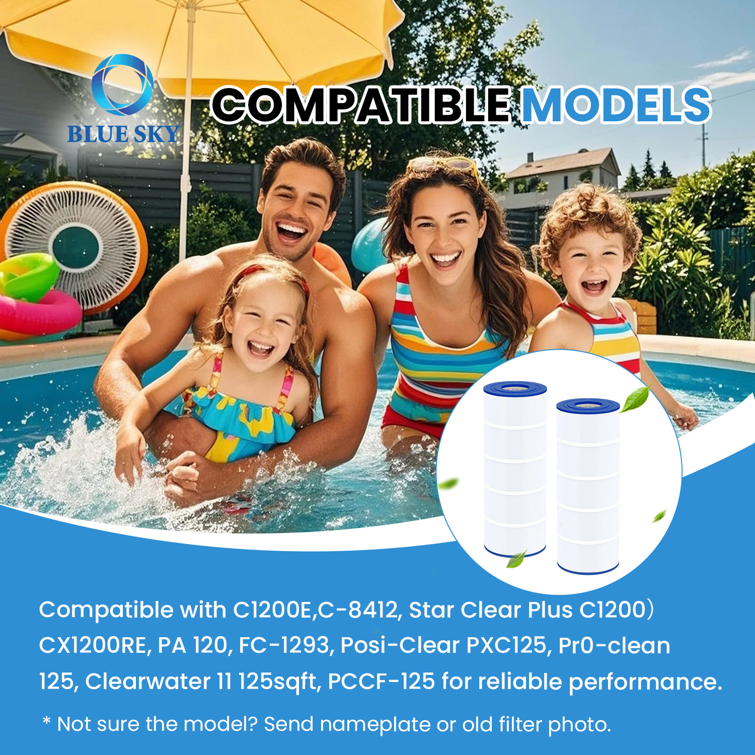 C1200 CX1200RE PA120 C-8412 FC-1293용 120제곱피트 풀 필터 카트리지