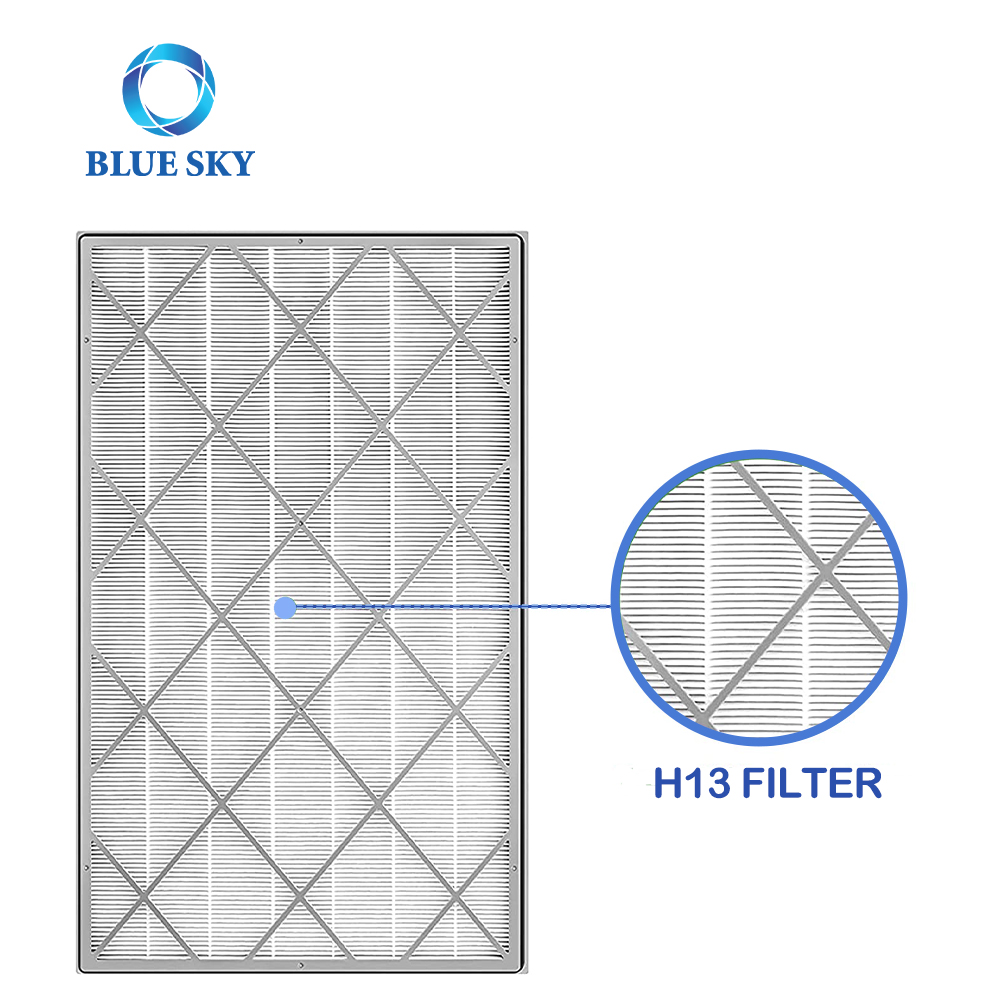 상어 공기 청정기 6 팬 모델 HE601 HE602 부품 번호 HE6FKPET HE6FKPRO용 새 H13 HEPA 필터 교체