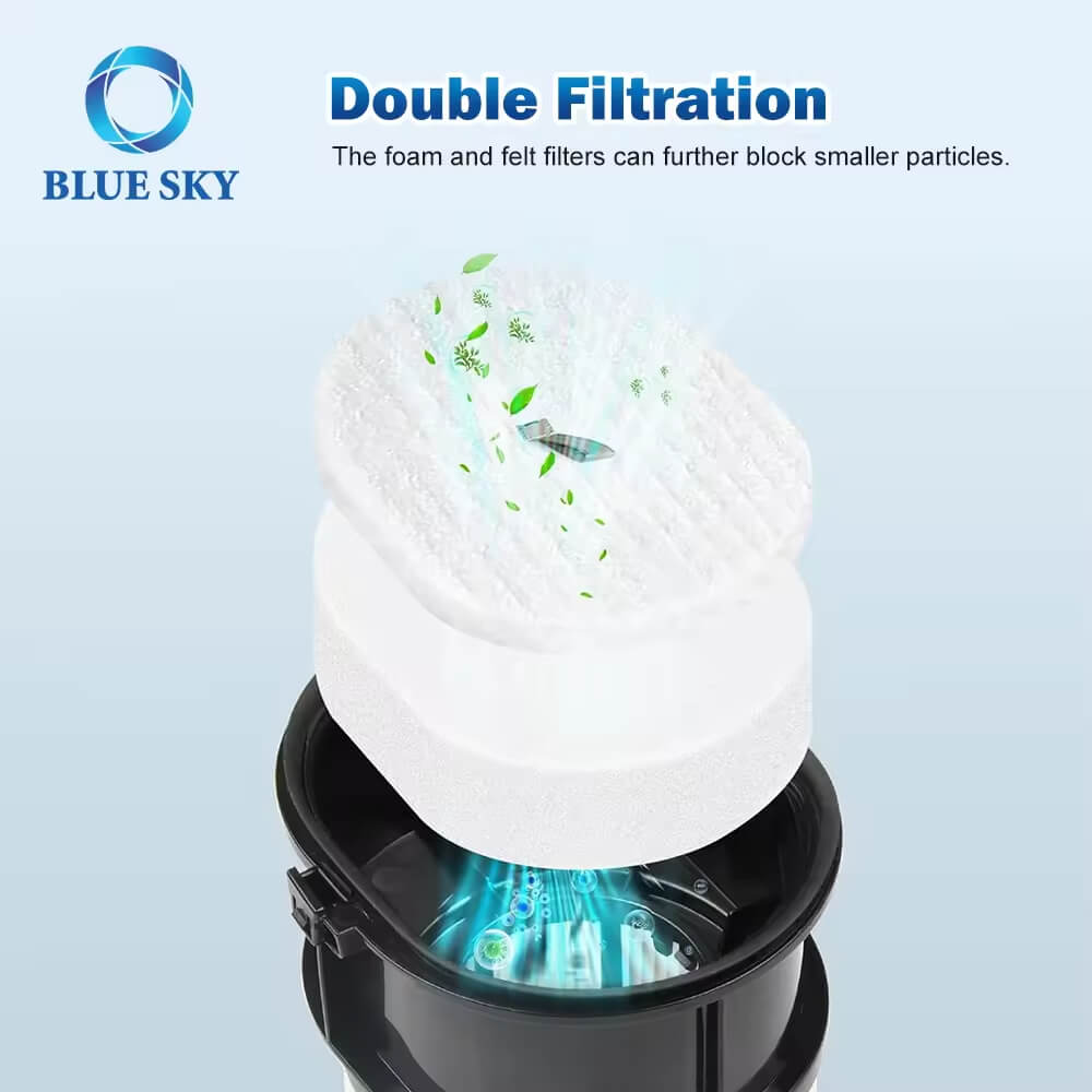 고효율 HEPA 필터 폼 및 펠트 필터 상어 무선 진공 IP3251 IP3251C IP3252, B2B 진공 청소기 부품 공급 업체