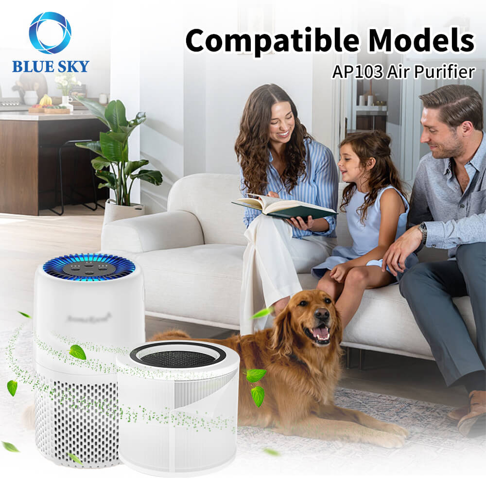 AP103 아로마룸 AP103용 공기청정기 교체 필터 - 3단계 HEPA 카본 OEM 공급업체