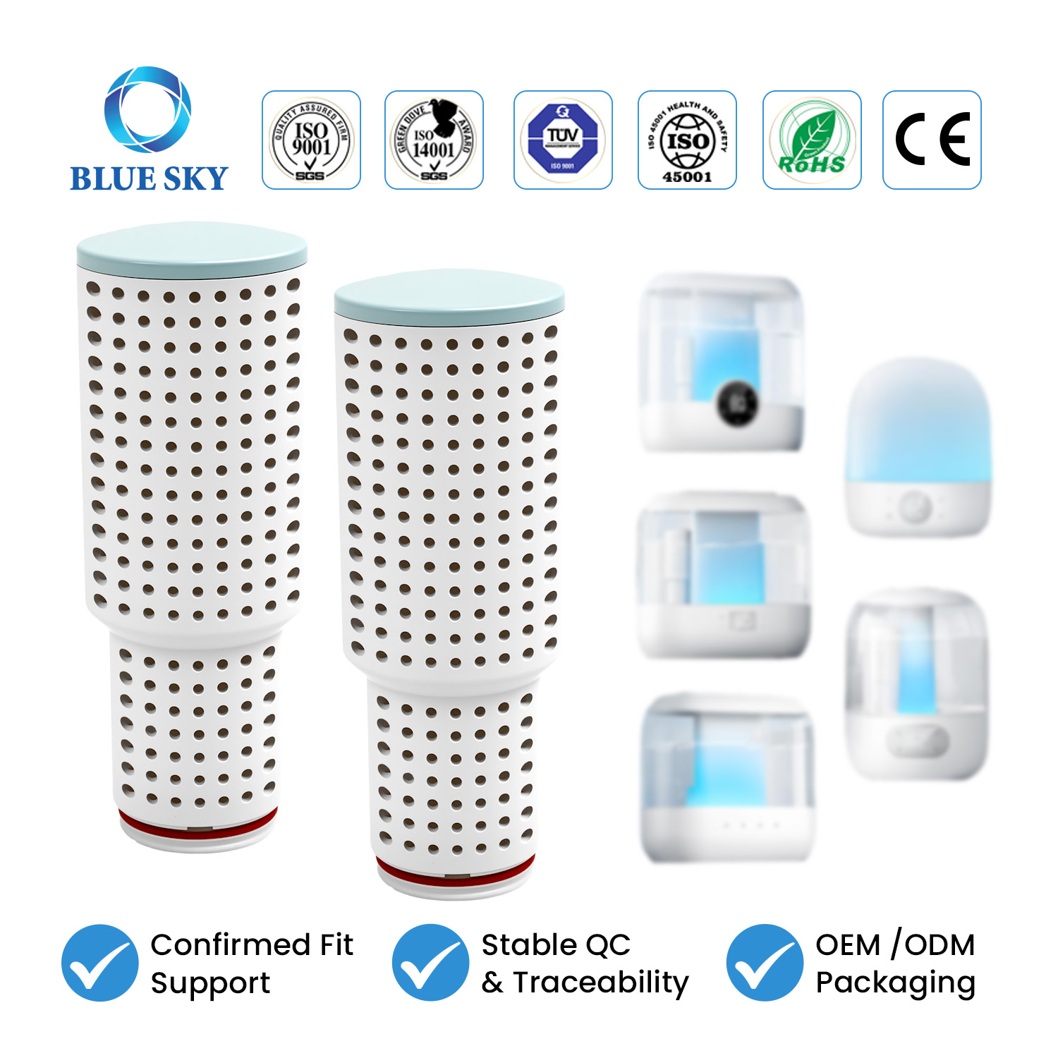 Dreos HM306 HM311 HM524 HM409S와 호환되는 탈염 카트리지
