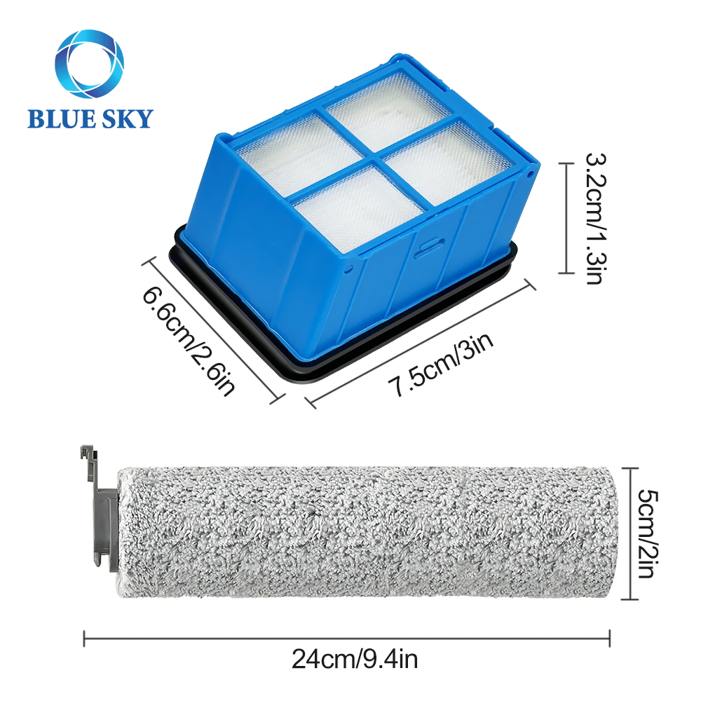 Bissell CrossWave Omniforce 3882 X7 무선 진공 청소기용 필터 및 브러시 교체용