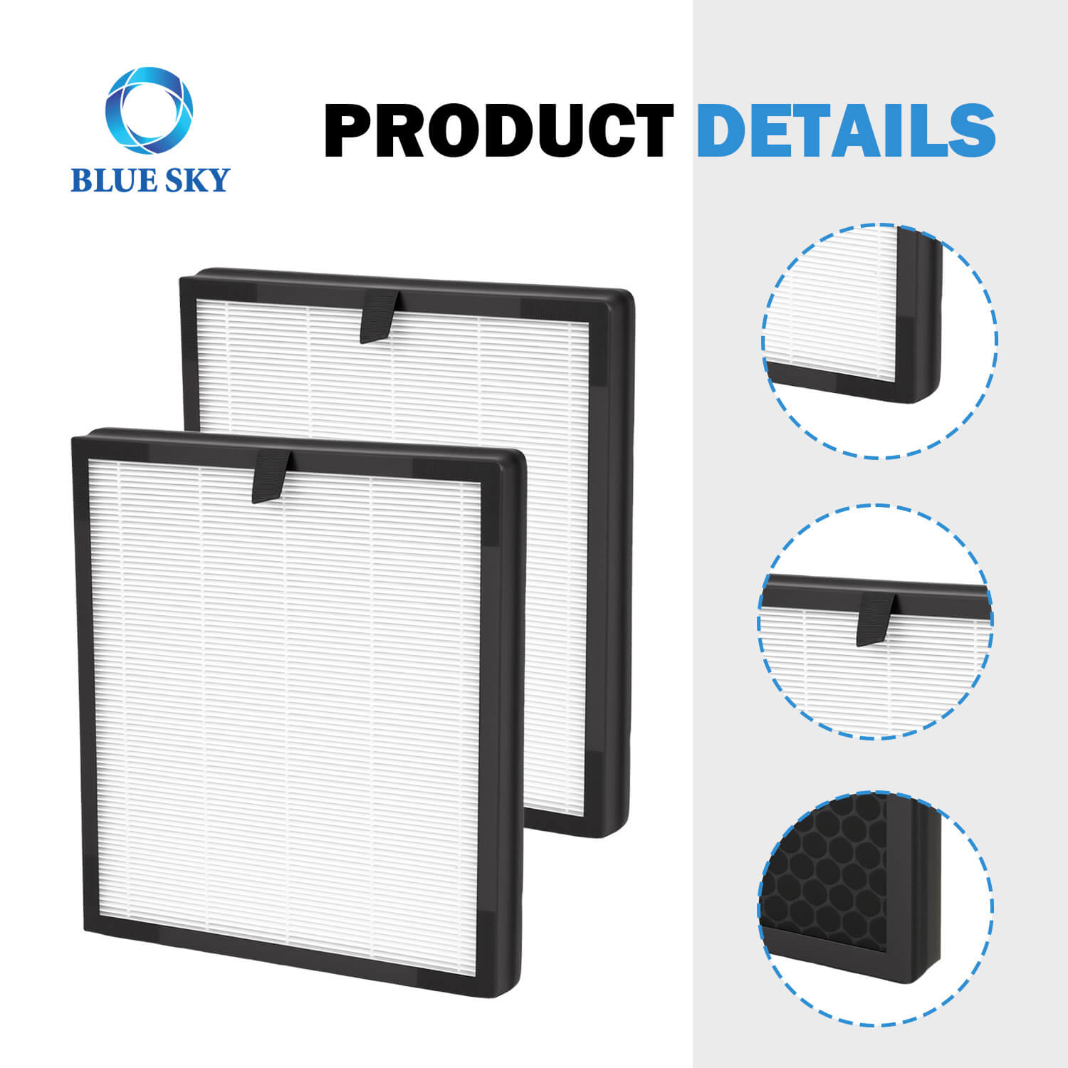 공기청정기용 HY4866 H13 HEPA 필터 교체 - OEM 제조업체 공급