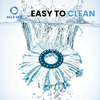 Leifheit Clean Twist Disc Mop M - 2섬유 바닥 청소용 걸레 리필용 원형 극세사 걸레 헤드 교체 맞춤형 사용 가능