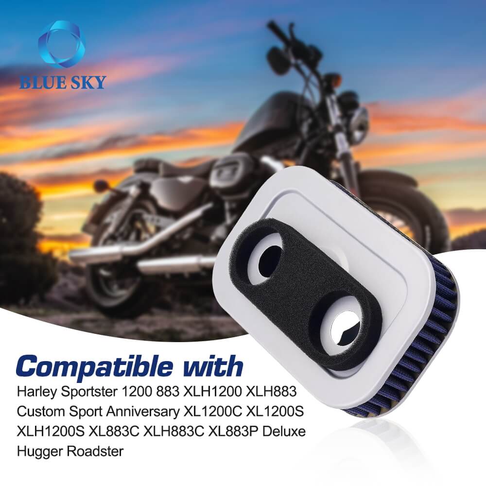 Harley Davidson Sportster 883 XL883 XLH883 XL883C XL883L XL883P XL883R 1200 XL1200C, 오토바이 에어 흡기 필터