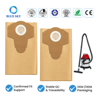 Einhells BT-VC 1250 S 및 INOX 1250/1 진공에 적합한 15/20L 교체 용지 먼지 필터 백 맞춤형 사용 가능