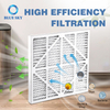 23.2x21.2x1.7 인치 Merv 8 10 13 주름형 패널 AC 용광로 공기 필터, HVAC 공기 필터 제조업체 - 상업 및 산업 시스템용 MERV 등급, 고효율 및 HEPA 공기 필터