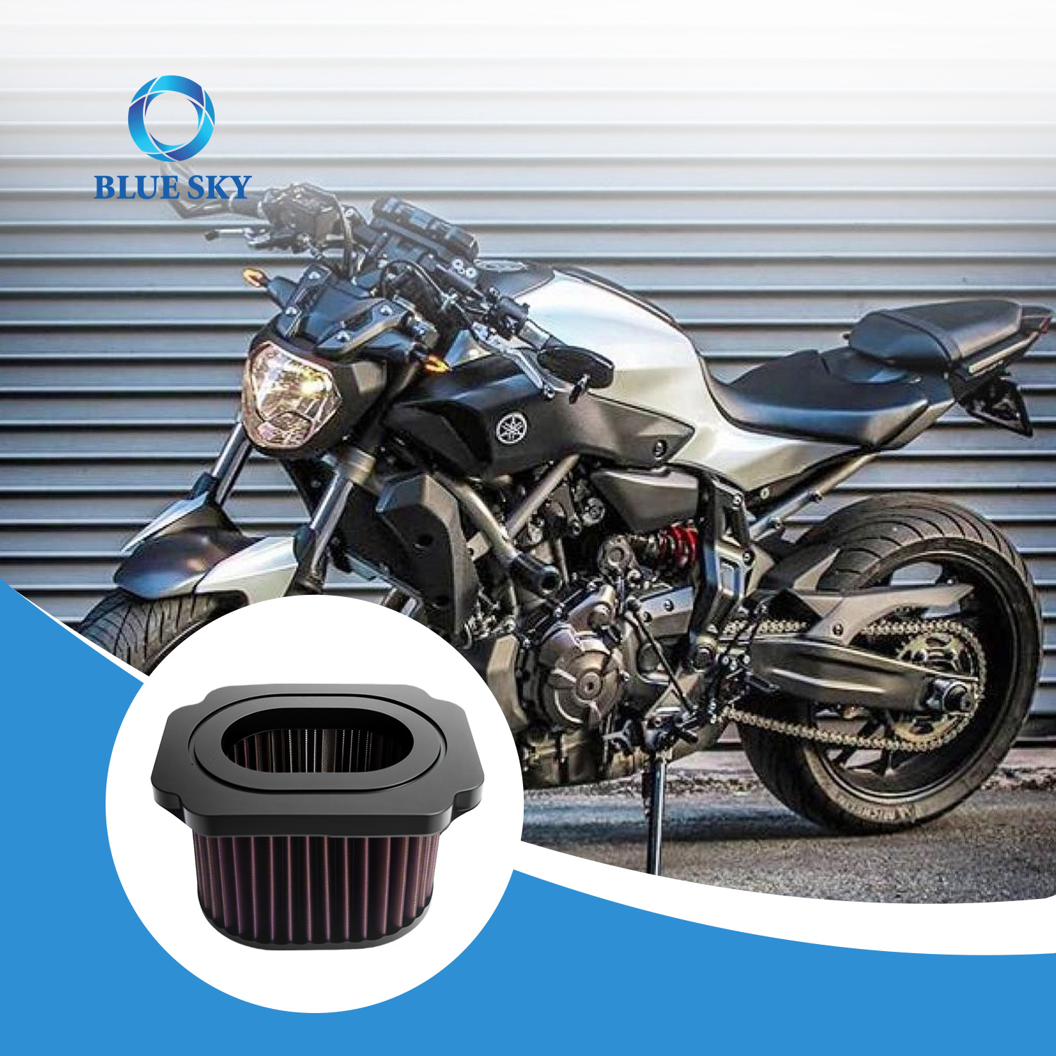 Yamaha MT-07 MT07 2014–2023의 고성능 에어 필터 교체