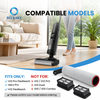 Dreames H12 Pro FlexReach H12 Pro FlexLite 습식 건식 진공 청소기와 호환되는 롤러 브러시 및 HEPA 필터 키트