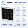 HVAC 환기 냄새 제어를 위한 알루미늄 프레임이 있는 활성화된 탄소 주름형 패널 공기 필터