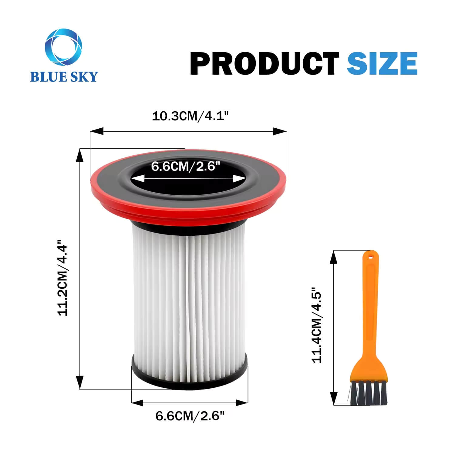 Size of Vacuum Filter for Bosch Unlimited Gen2 Series 8 Vacuum Cleaner 12036642 Bosch Unlimited Gen2 시리즈 8 진공 청소기 12036642용 진공 필터 크기