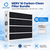MERV 16 HVAC 주름형 공기 필터 20x25x5 Lennox X6675 HCC20-28 퍼니스 시스템과 호환 가능
