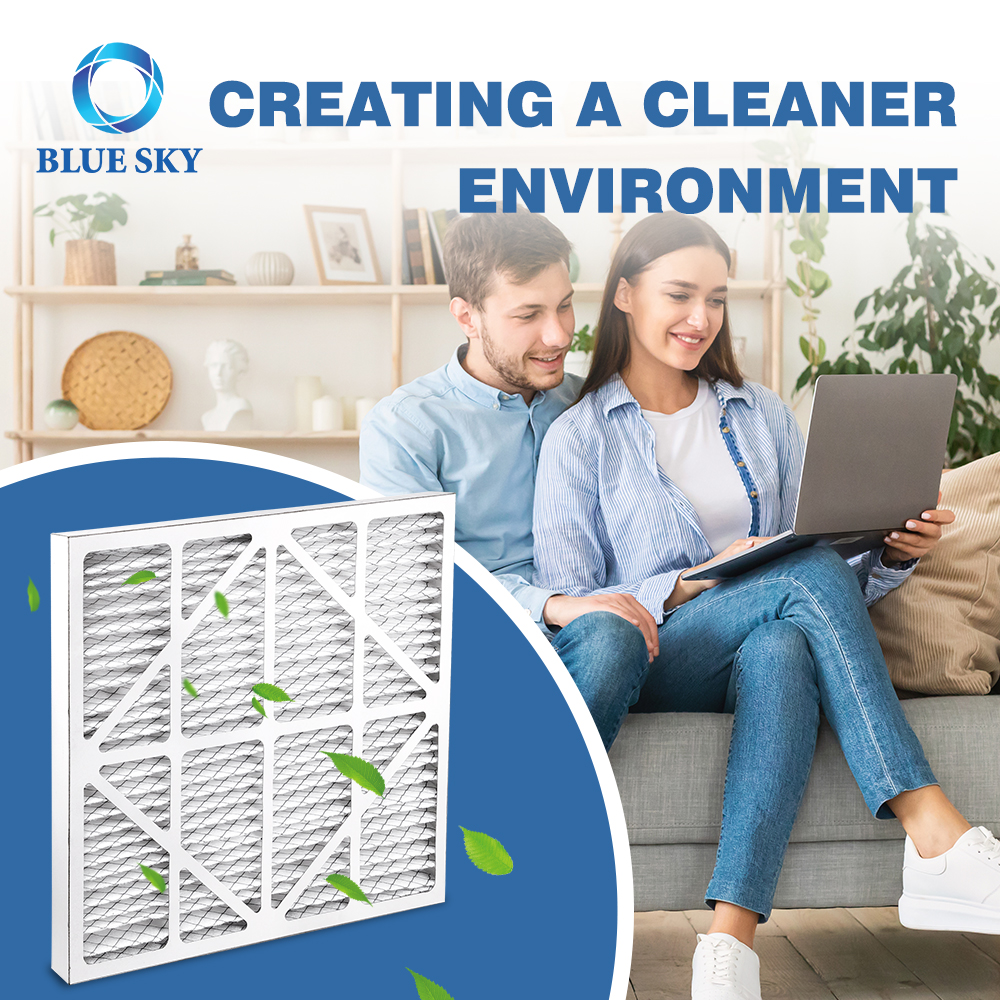 23.2x21.2x1.7 인치 Merv 8 10 13 주름형 패널 AC 용광로 공기 필터, HVAC 공기 필터 제조업체 - 상업 및 산업 시스템용 MERV 등급, 고효율 및 HEPA 공기 필터