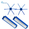 진공 청소기 사이드 브러시 HEPA 필터 필립스 FC8796 FC8794 FC8792 로봇 진공 청소기 예비 부품과 호환 가능