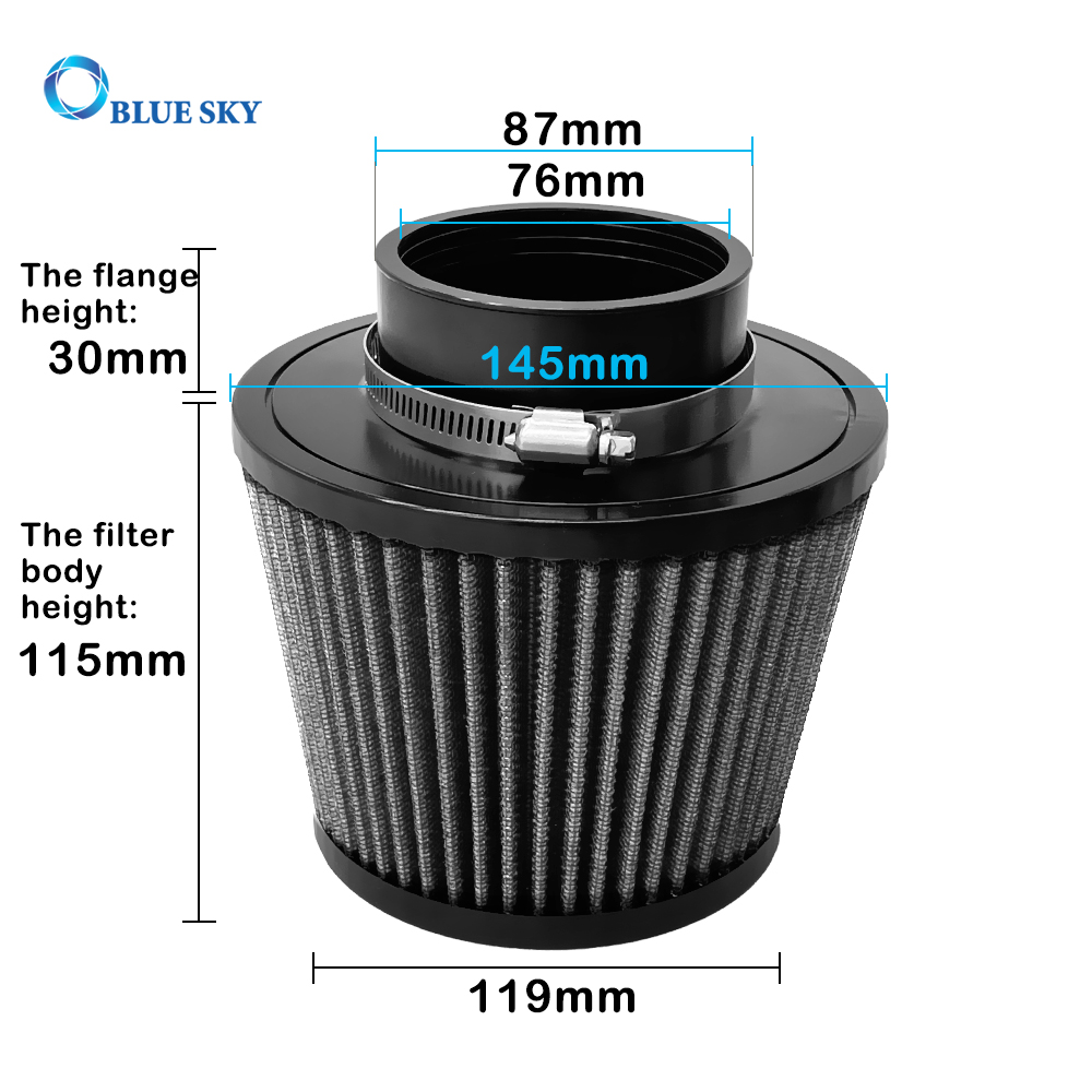 자동차 흡기 자동차 필터 용 범용 빨 자동 에어 필터 교체 자동차 에어 필터
