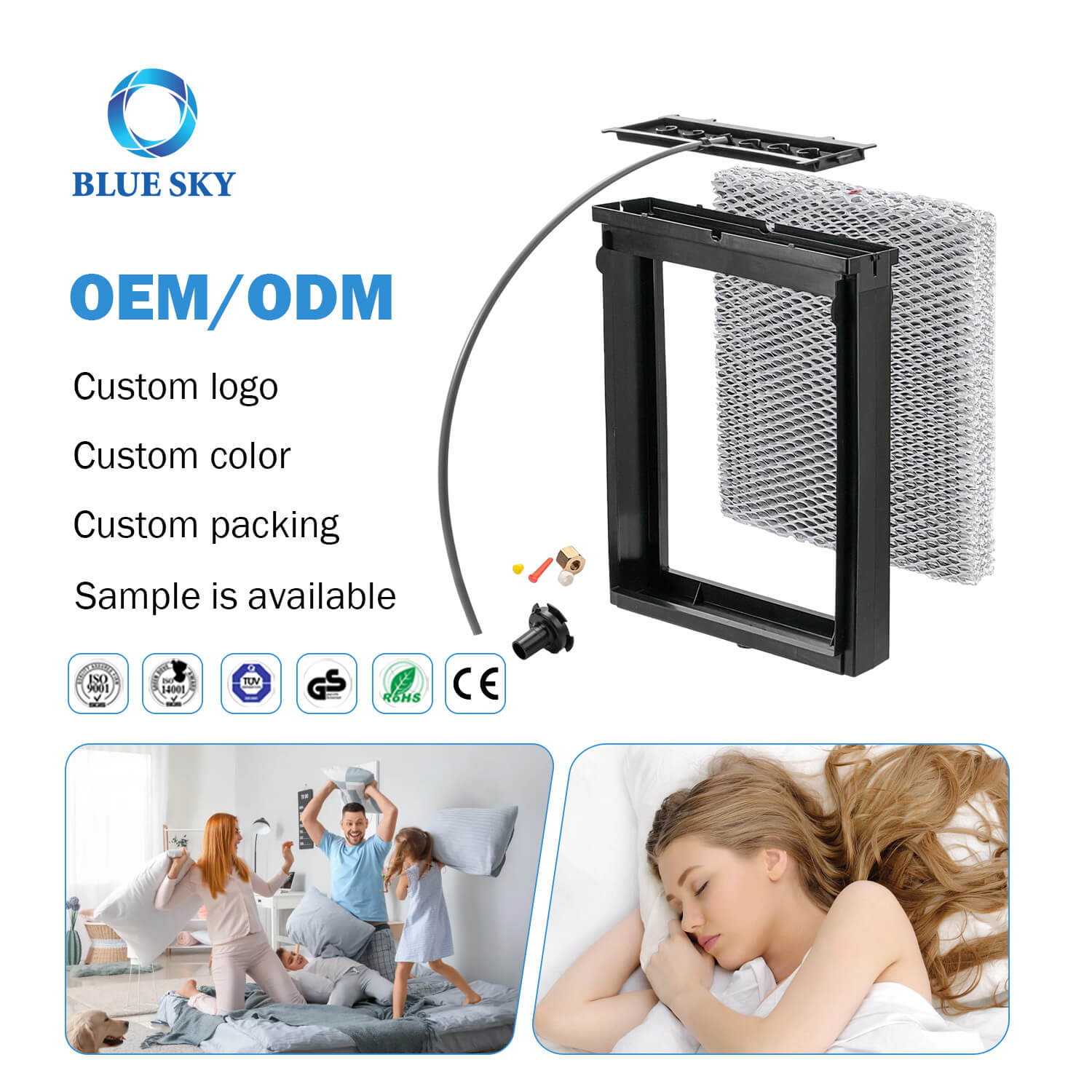 Aprilaire 600 600A 600M용 4839 가습기 유지 보수 키트 교체 - 집 전체 가습기 워터 패널 OEM 공급업체