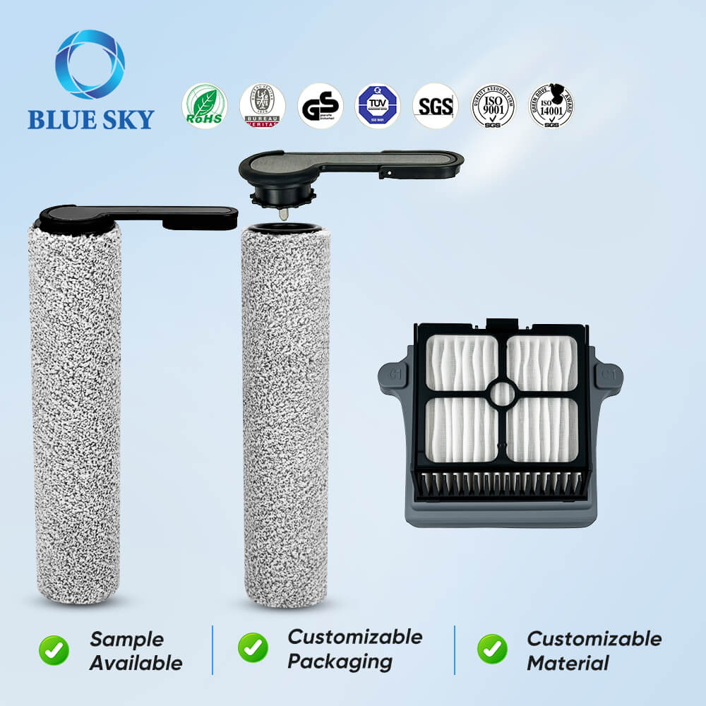 Tineco Floor One S7 Pro 습식 및 건식 진공 청소기용 도매 브러시 롤 및 HEPA 필터 교체 키트