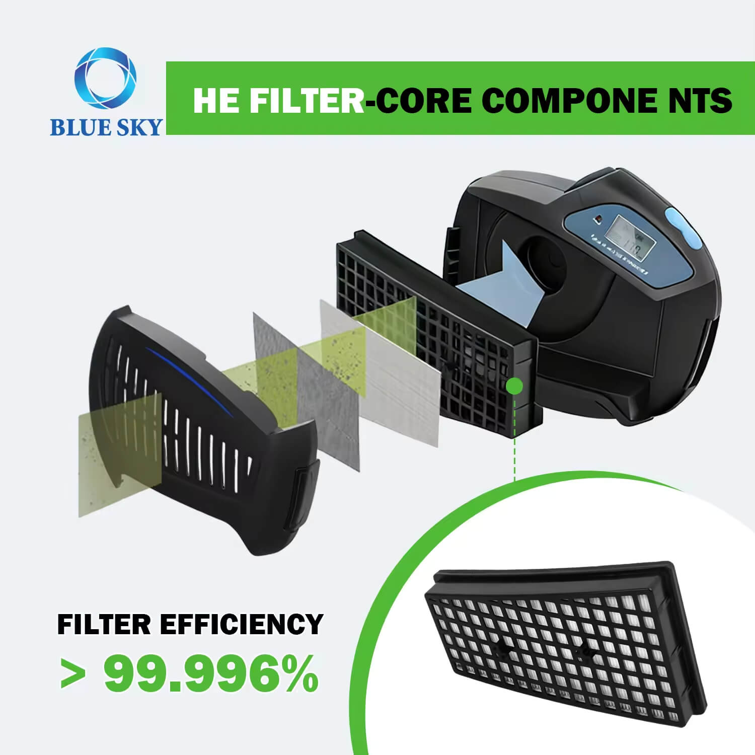 수술용 연기 배출 시스템용 ULPA 필터 카트리지 | 의료용 OEM | 의료용 연기 대피 여과 솔루션 제공업체