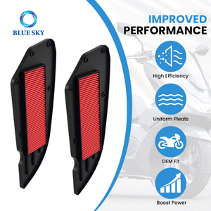 KYMCO Downtown 300/300i/350/350i 엔진 공기 흡입 필터 용 고 유량 오토바이 에어 필터 교체